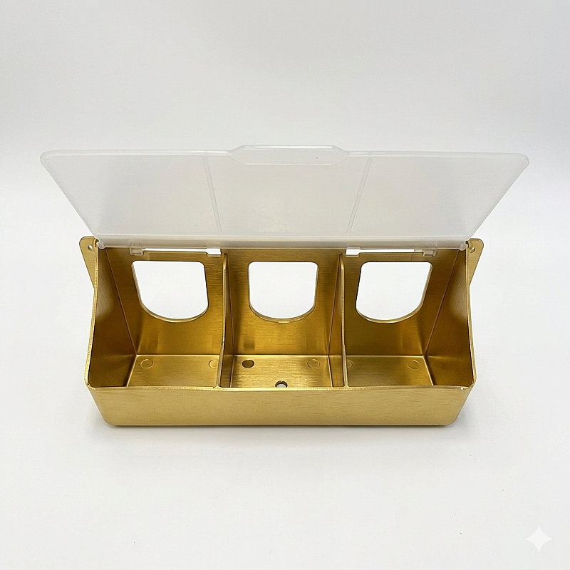 3 Bölmeli Eşhane Yemlik Gold - 1