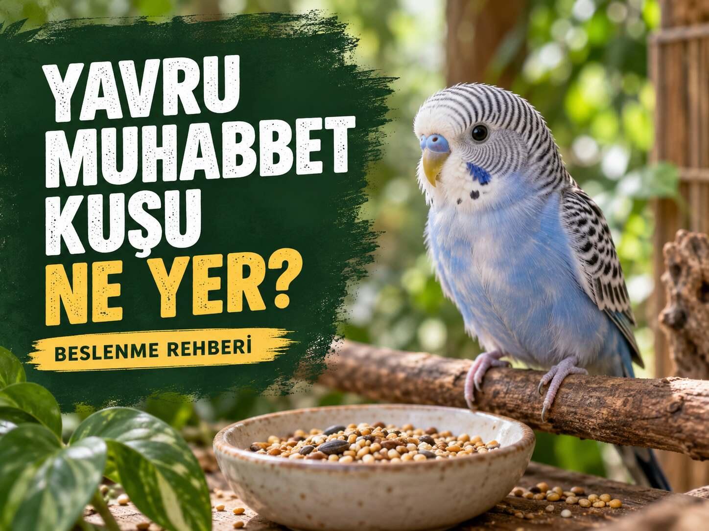 Yavru Muhabbet Kuşu Ne Yer? Sağlıklı Gelişim İçin İnce Kabuklu Yem Rehberi