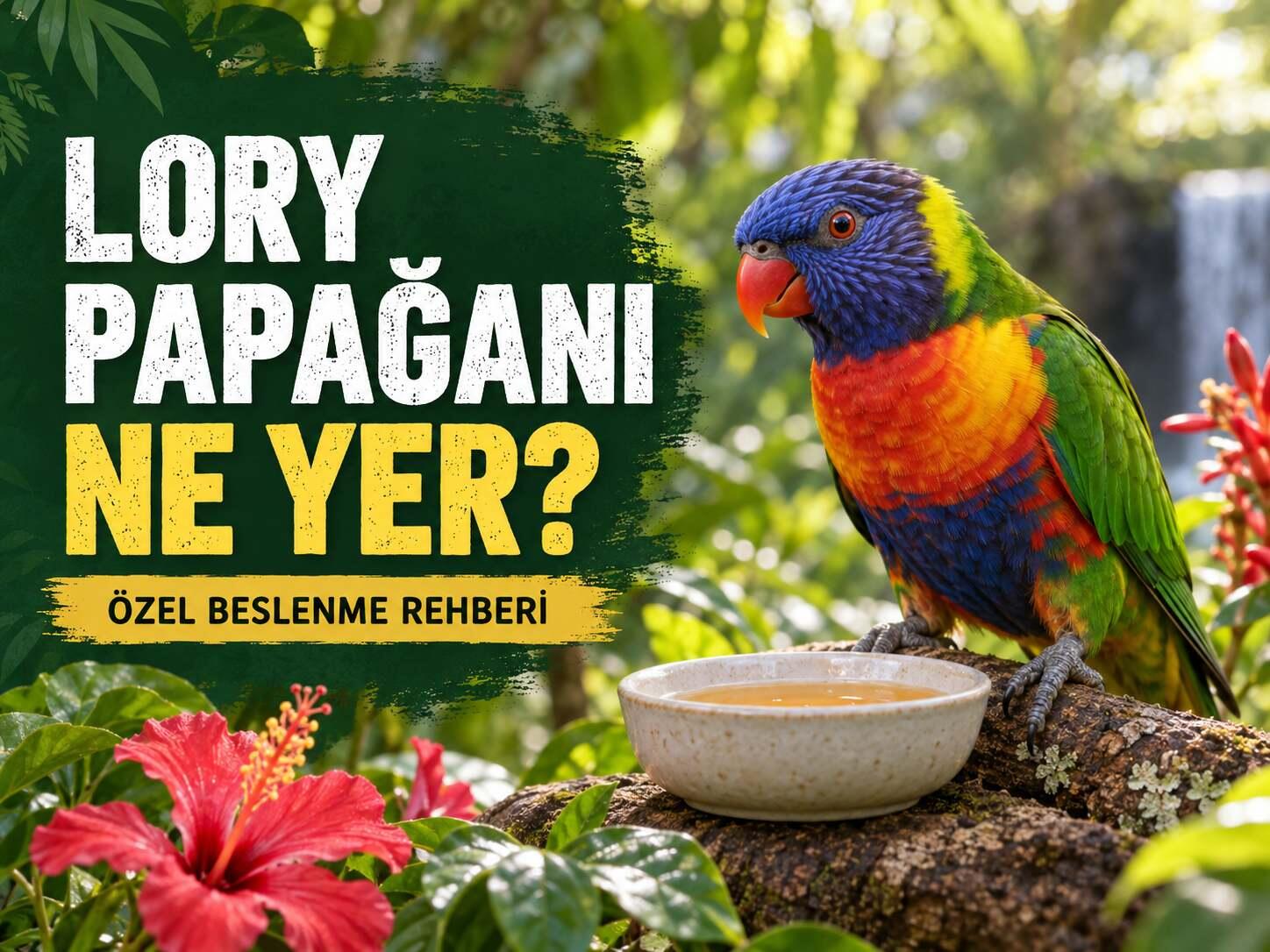 Lory Papağanı Ne Yer? Fırça Dilli Papağanlar İçin Özel Beslenme Rehberi
