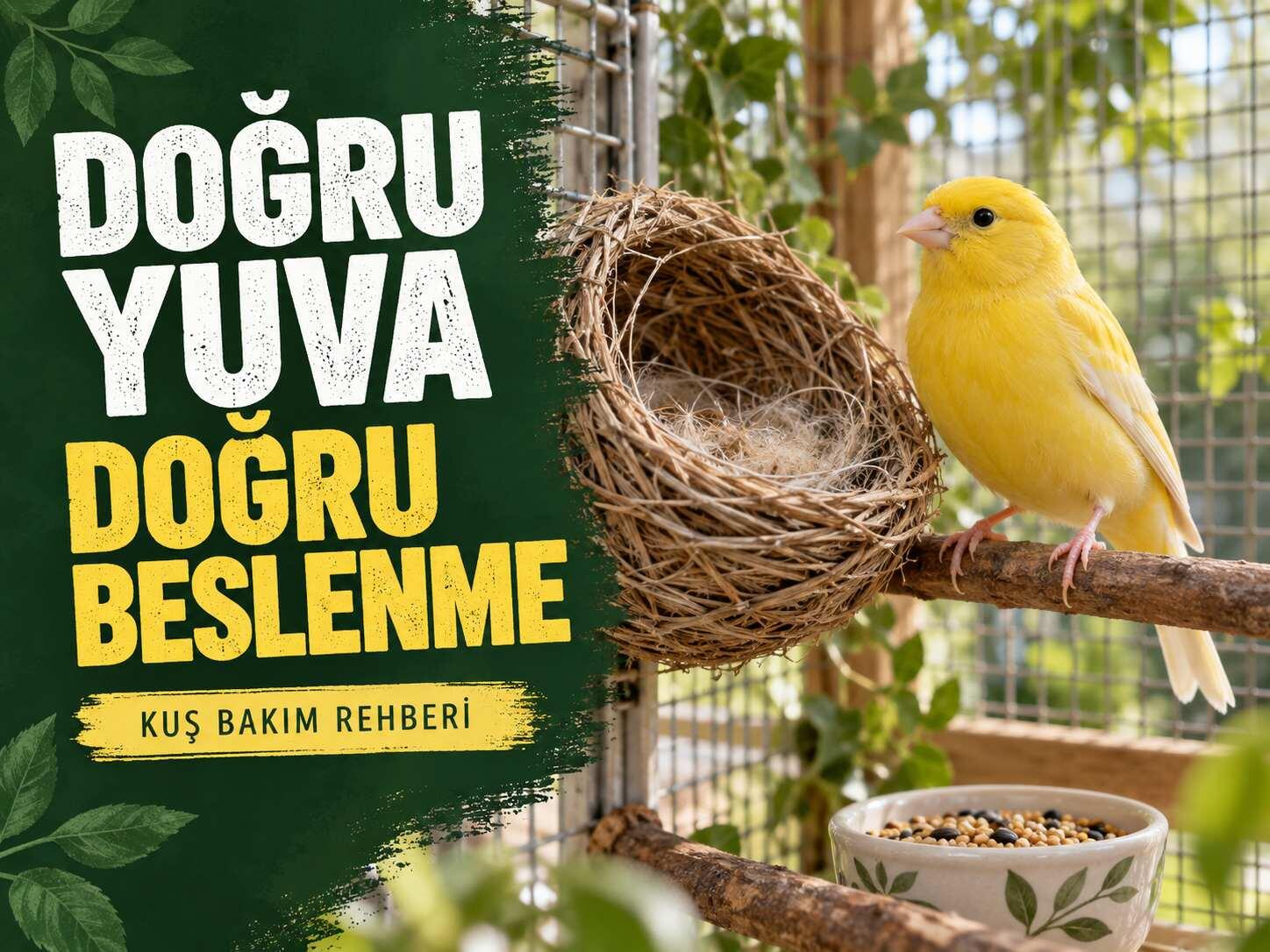Kuşlarınız İçin Doğru Yuva ve Beslenme Rehberi