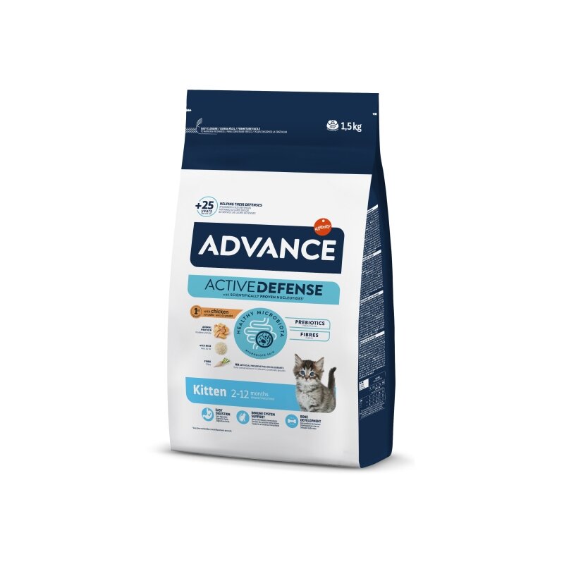 Advance Cat Kitten Chicken & Rice Kedi Maması 10 Kg - 1