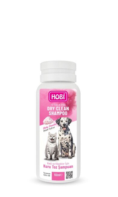 Bebek Pudrası Kokulu Kedi ve Köpekler İçin Kuru Toz Şampuan 150 Ml - 1