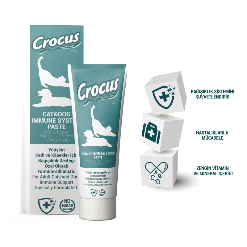 Crocus Kedi ve Köpek Immune System Macun 100 Gr - 1
