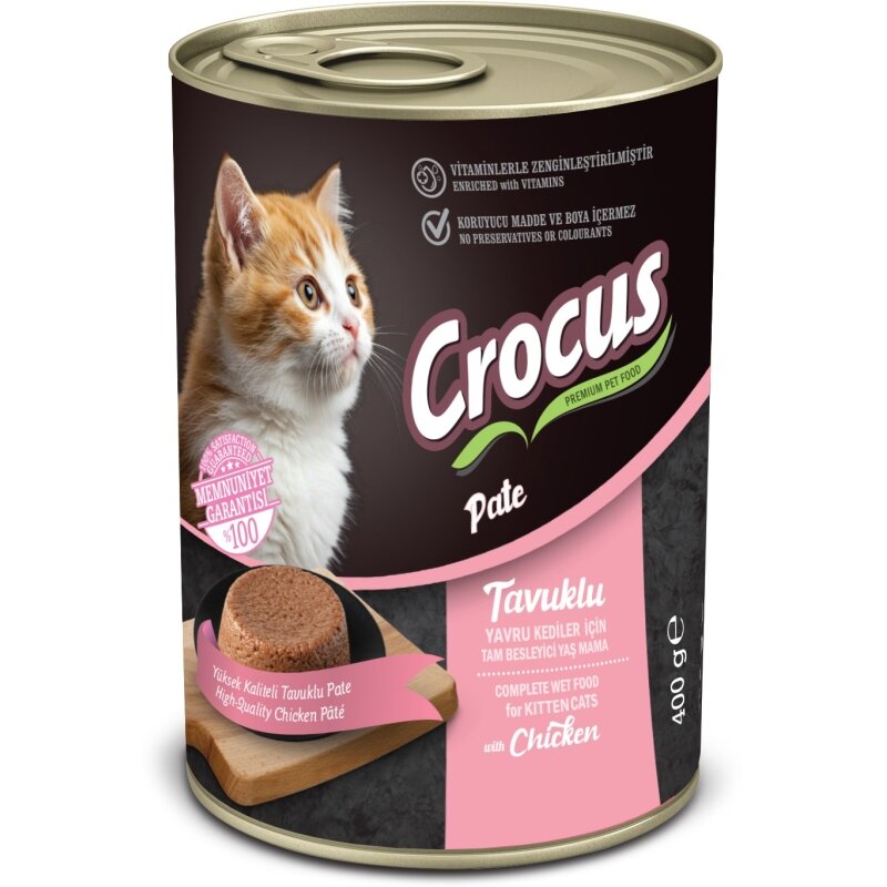 Crocus Yavru Kedi Tavuklu Yaş Mama 400 Gr - 1