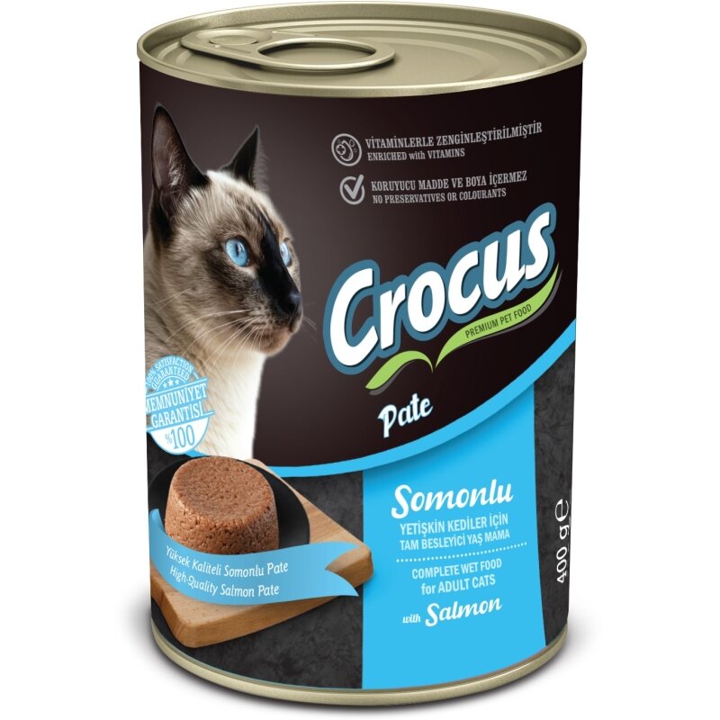 Crocus Yetişkin Kedi Balıklı Yaş Mama 400 Gr - 1