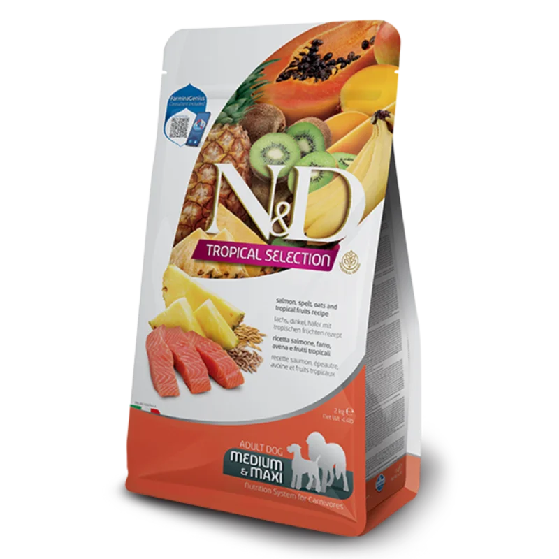 Dog Tropical Selection Salmon Adult Med / Max Köpek Maması 10 Kg - 1