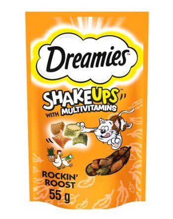 Dreamies Shake Ups Tavuklu Kedi Nanesi ve Ördekli Kedi Ödülü 55 g - 1