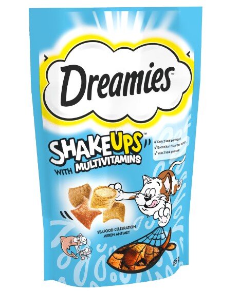 Dreamies Shake Ups Ton Balığı Somon ve Karidesli Kedi Ödülü 55 g - 1