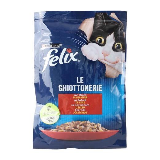 Felix Sığır Etli Yetişkin Pouch Mama 85 Gr - 1