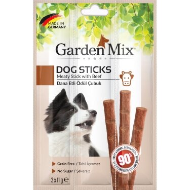Garden Mix Dana Etli Köpek Stick Ödülü 3 x 11 Gr - Garden Mix