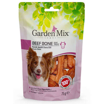 Garden Mix Kemik Şekilli Dana Etli Köpek Ödülü 75 Gr - Gardenmix