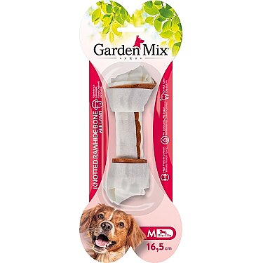 Garden Mix Kuzulu Düğümlü Kemik Köpek Ödülü M - 1