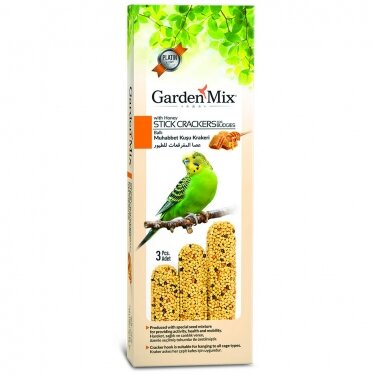 Garden Mix Platin Kuş Krakeri 3'lü Ballı - 1