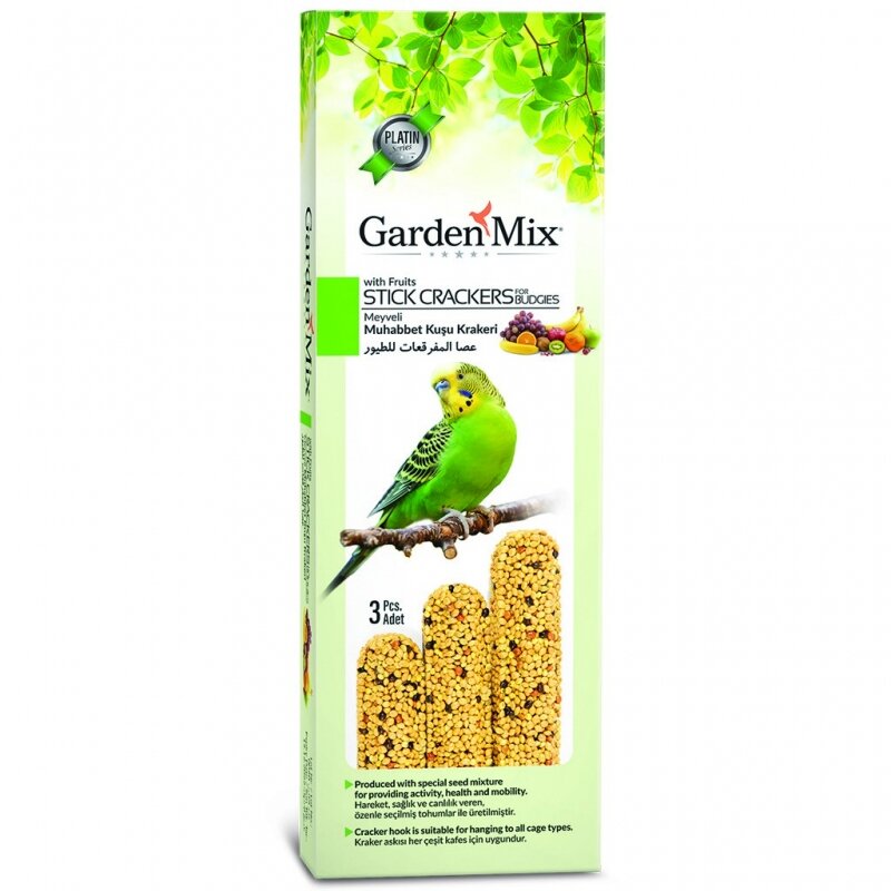 Garden Mix Platin Kuş Krakeri 3'lü Meyveli - 1