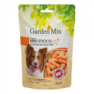 Garden Mix Tavuklu Mini Stick Köpek Ödülü 75 Gr - Garden Mix