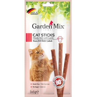 Garden Mix Kuzu Etli Kedi Stick Ödülü 3 x 5 Gr - 1