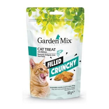 Garden Mix Somonlu İçi Dolgulu Kedi Ödülü 60 Gr - 1