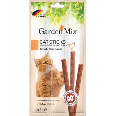 Garden Mix Tavuklu Kedi Stick Ödülü 3 x 5 Gr - 1