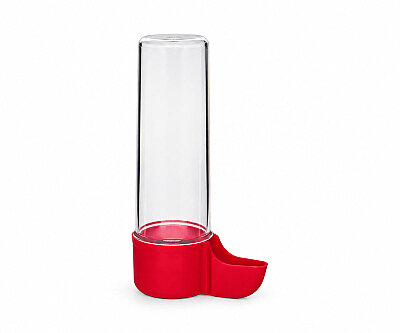 Kanarya Suluk Şeffaf Tüp Alt 100 mL Kırmızı - 1