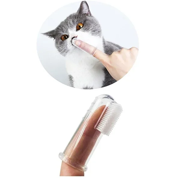 Kedi ve Köpek Parmak Diş Fırçası - 1
