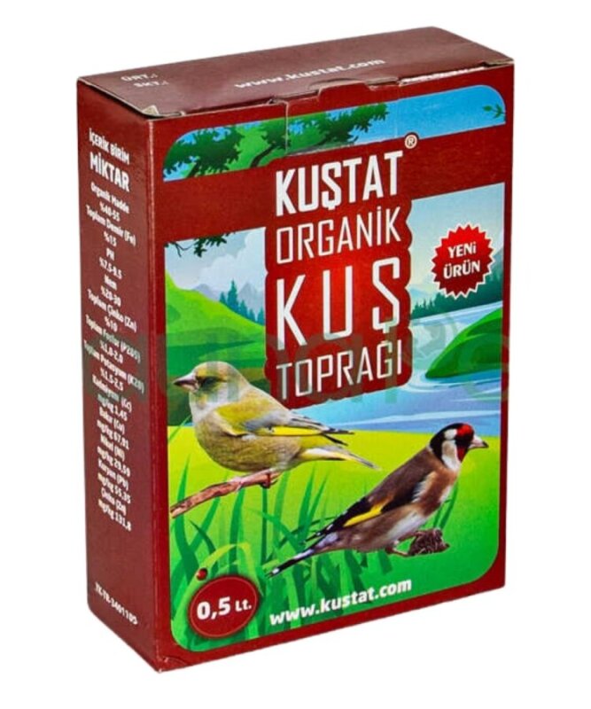 Kuştat Organik Kuş Toprak 0.5 Lt - 1