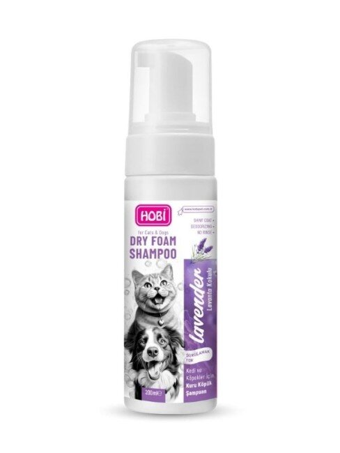 Lavanta Özlü Kedi ve Köpekler İçin Köpük Şampuan 200 Ml - 1