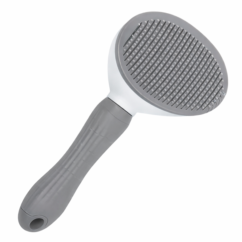 Lüks Basmalı Tarak Oval Gri - 1