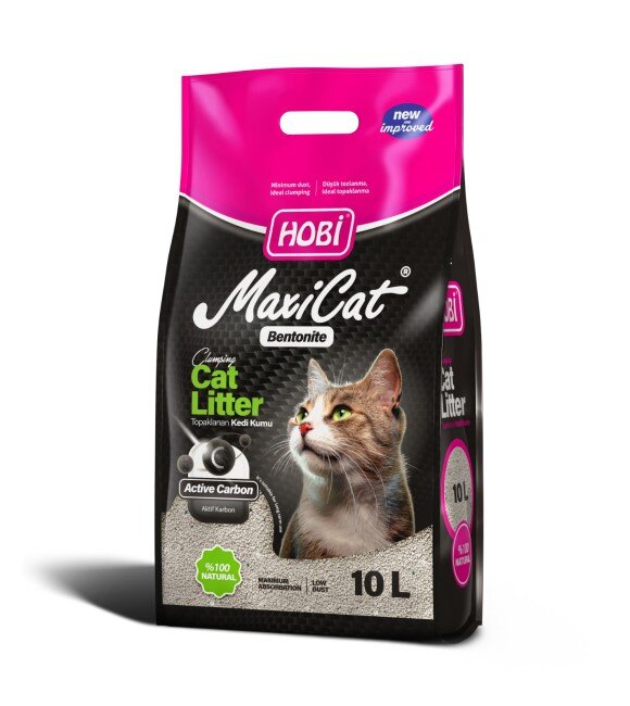 Maxicat Aktif Karbonlu Bentonit Kedi Kumu 10 Lt - 1