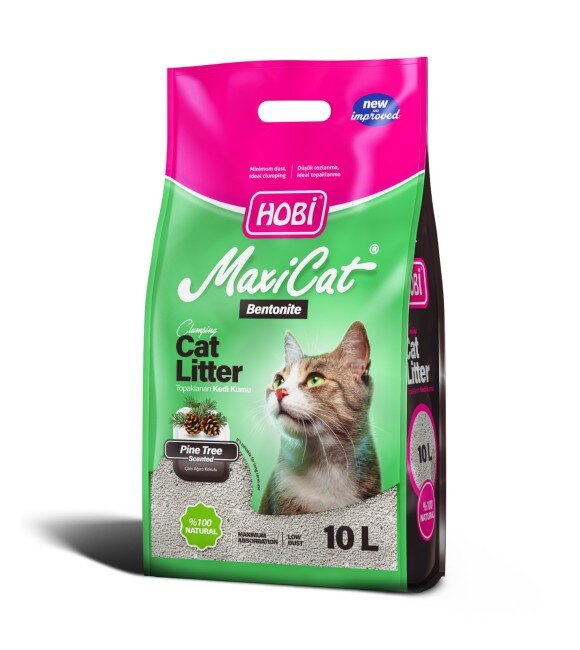 Maxicat Çam Kokulu Bentonit Kedi Kumu 10 Lt - 1