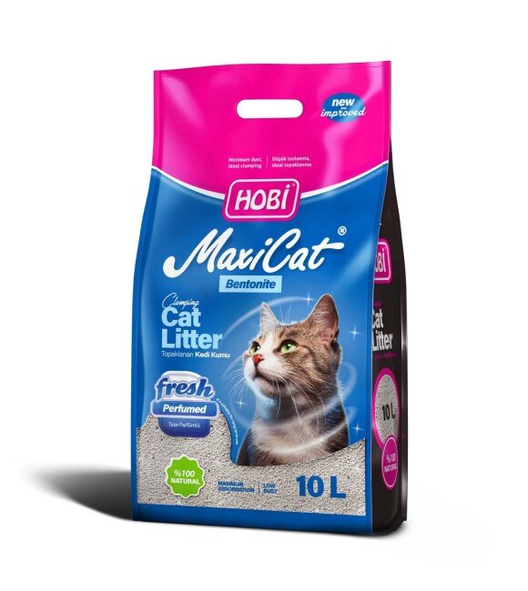 Maxicat Fresh Parfümlü Bentonit Kedi Kumu 10 Lt - 1