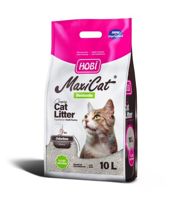 Maxicat Kokuşuz Bentonit Kedi Kumu 10 Lt - 1