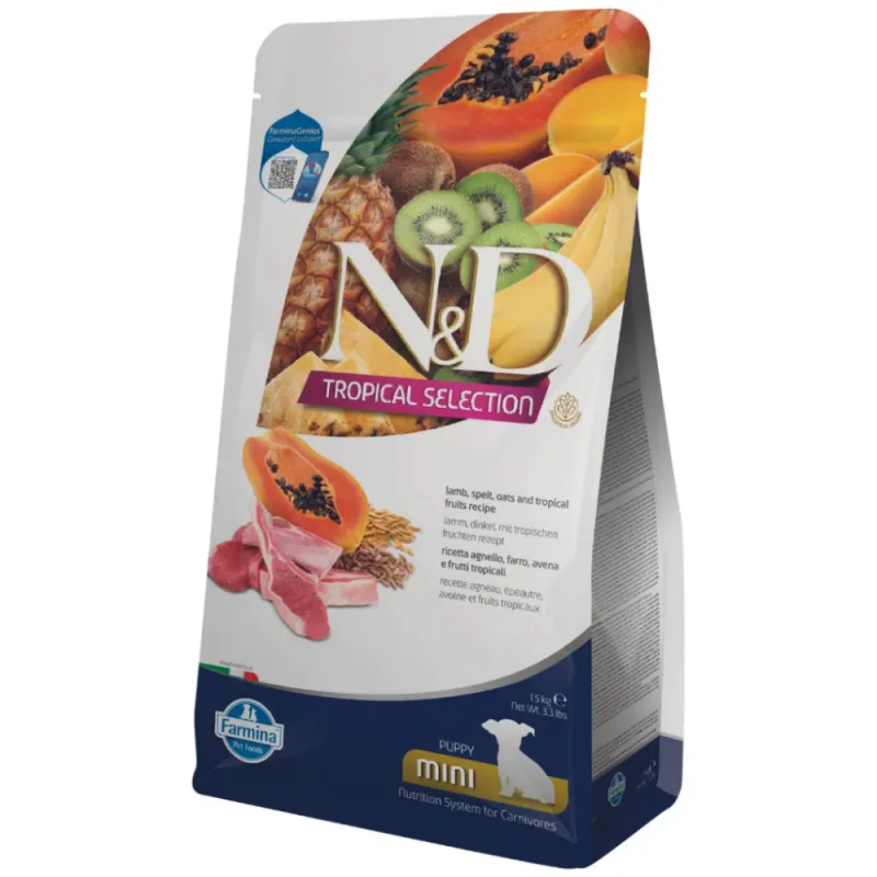 N&D Dog Tropical Selection Lamb Puppy Köpek Maması Mini 1,5 Kg - 1