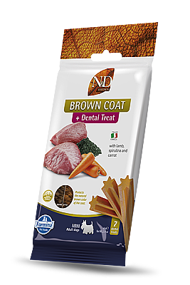 N & D TREAT ND BROWN DOG LAMB CARROT SPIRUL AD MIN - N & D