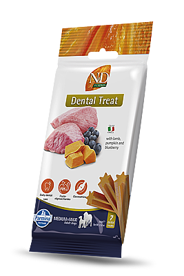 N & D TREAT ND PUMPKIN DOG LAMB PUMP BLUEB ADULT MED / MAX - N & D