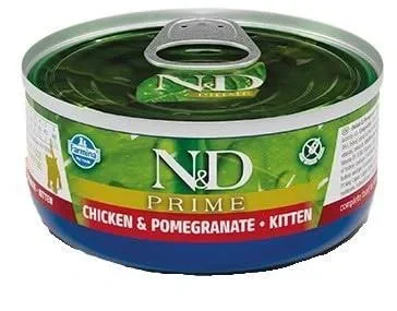 N&D Prime Kedi Tavuk & Nar Kitten Kedi Yaş Maması 70 Gr - 1