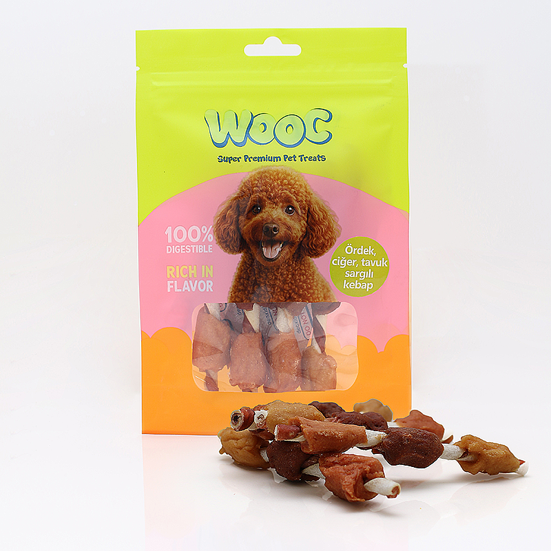 Wooc Ördek, Ciğer ve Tavuk Sargılı Köpek Ödülü 75 Gr - 1