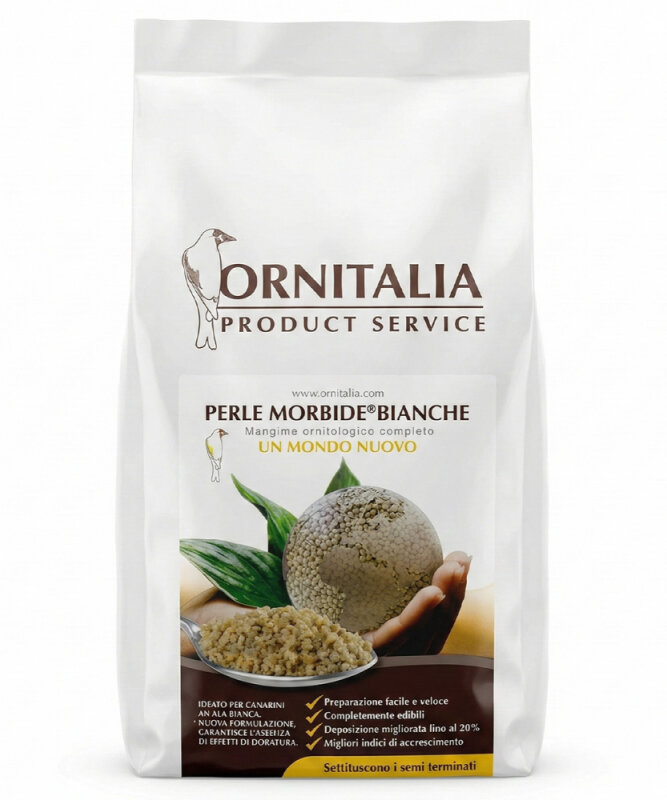 Ornitalia Perle Morbide Bianche 9 Kg - 1