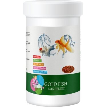 Pets Family Gold Fish Mix Pellet 100 Ml / 40 Gr - Pets Family