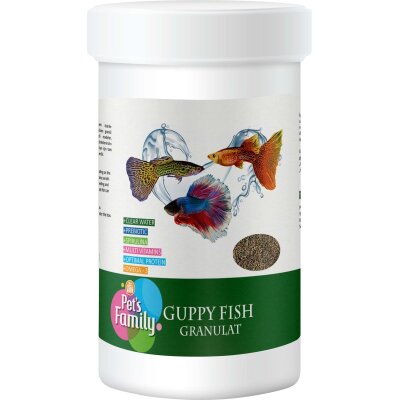 Pets Family Guppy Fish Granulat 250 Ml / 110 Gr - Pets Family
