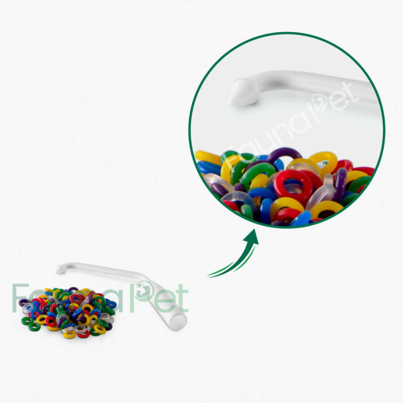 Plastik Takma Aparatlı Kardeş Bileziği Beyaz - 1