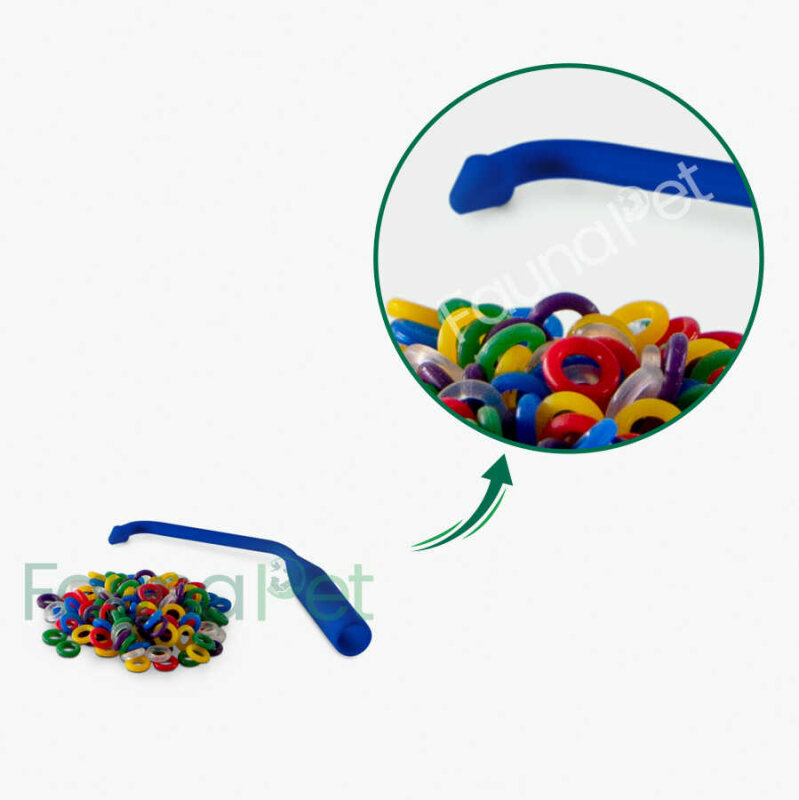 Plastik Takma Aparatlı Kardeş Bileziği Mavi - 1