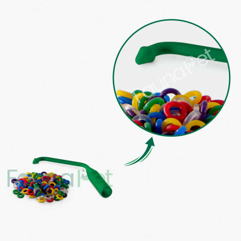 Plastik Takma Aparatlı Kardeş Bileziği Yeşil - 1