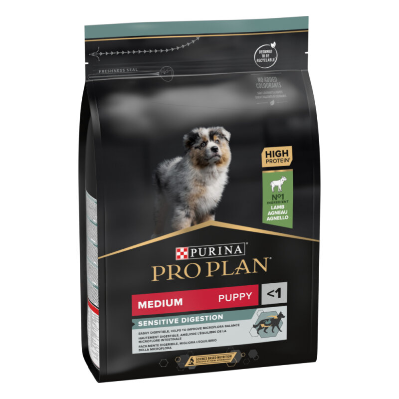 Pro Plan Puppy Sensitive Digestion Kuzu Etli Medium Köpek Maması 3 Kg - 1