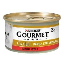 Purina Gourmet Parça Sığır Etli Yetişkin Kedi Konservesi 85 Gr - 1