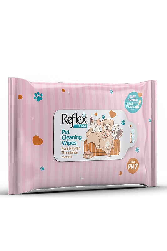 Reflex Evcil Hayvanlar için Çok Amaçlı Hijyenik Temizleme Mendili 10'lu - 1