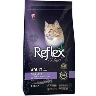 Reflex Plus Adult Cat Skin Care Salmon Kedi Maması 1,5 Kg - 1