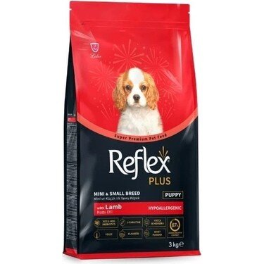 Reflex Plus Kuzu Etli Mini ve Küçük Irk Yavru Köpek Maması 3 Kg - 1
