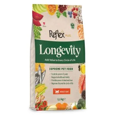 Reflex Plus Longevity Yetişkin Kedi Maması 1.100 Kg - 1