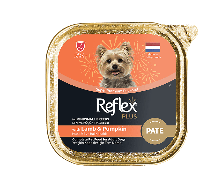 Reflex Plus Pate Kuzu Etli ve Bal Kabaklı Mini ve Küçük Irklar için Yetişkin Köpek Maması 85 Gr - 1