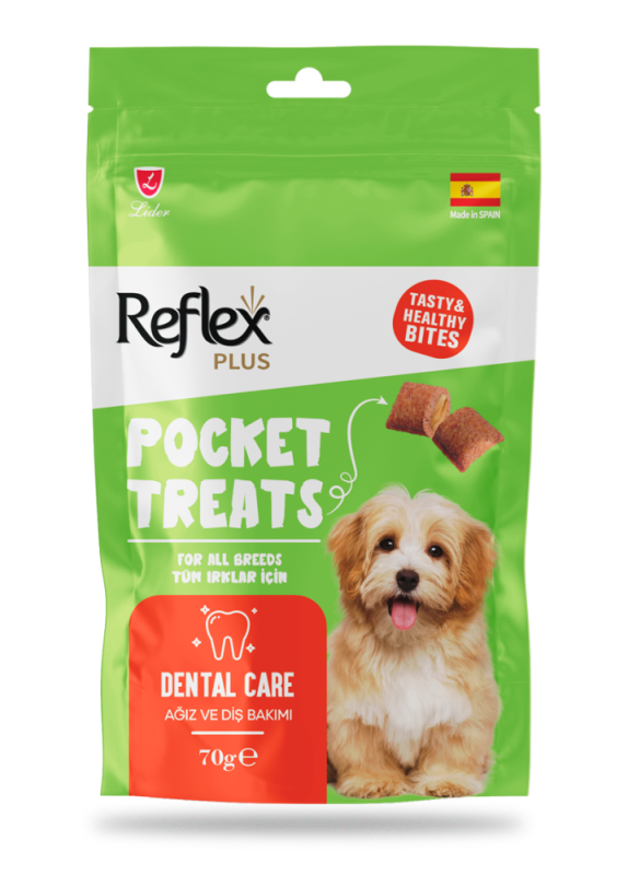 Reflex Pocket Treats Ağız ve Diş Sağlığı İçin Köpek Ödül Maması 70 Gr - 1